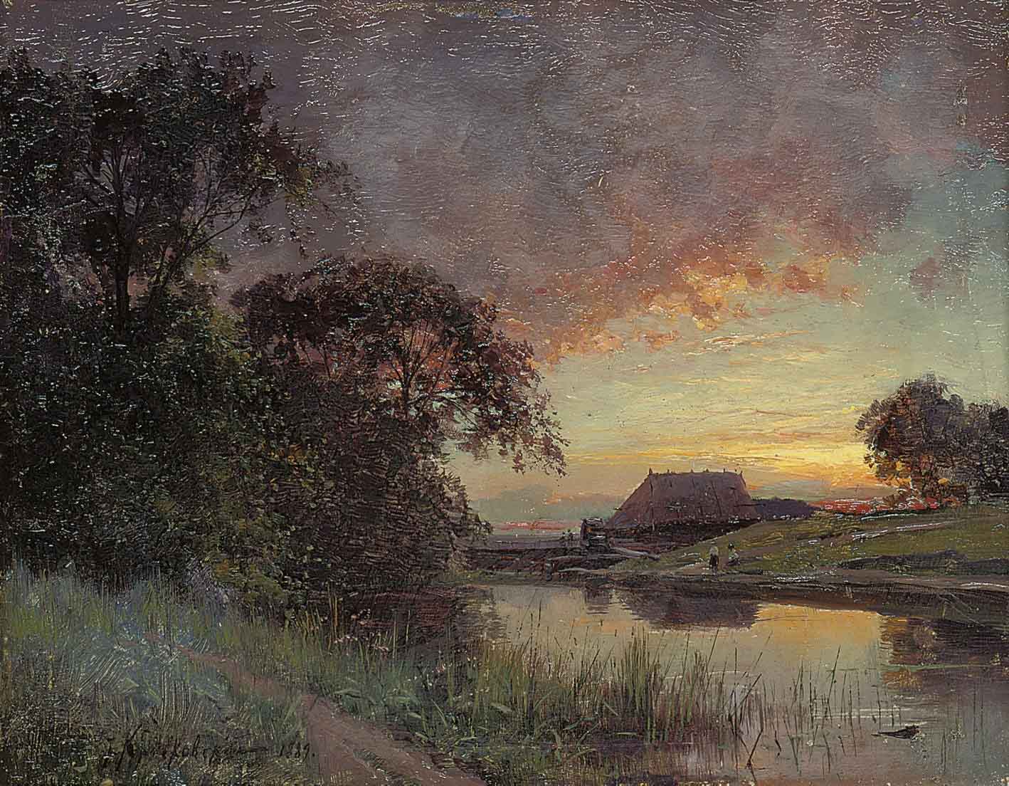 Dusk on the river